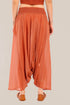 Harem pants with elastic waistline